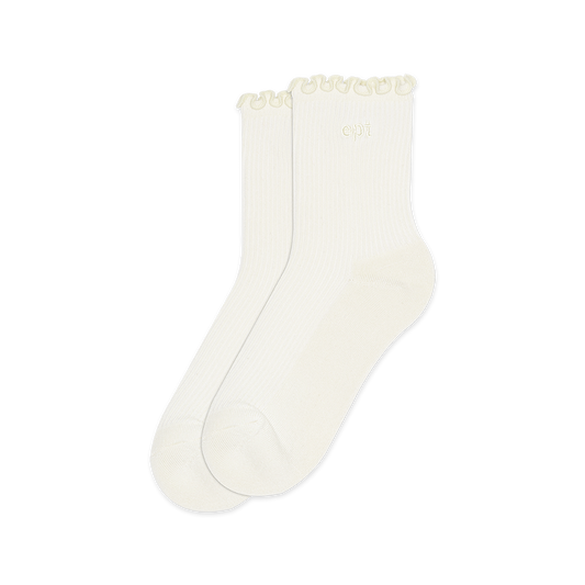 Ruffle Socks (Cream)