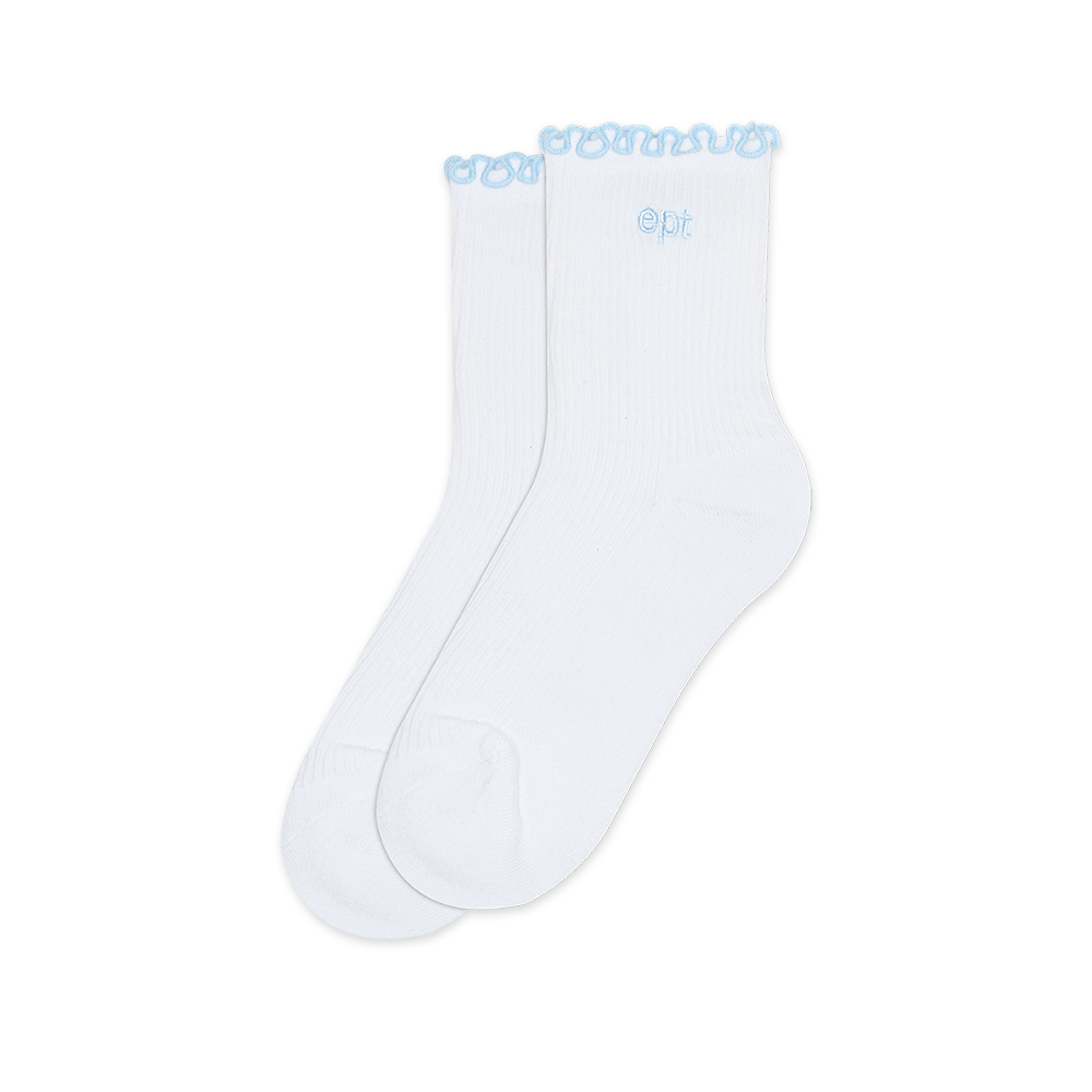 Ruffle Socks (White)