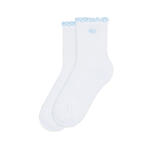 Ruffle Socks (White)