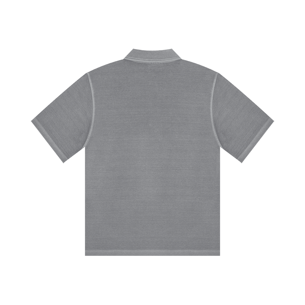 Sel Pigment Sun Logo Polo Tee (L/Grey)