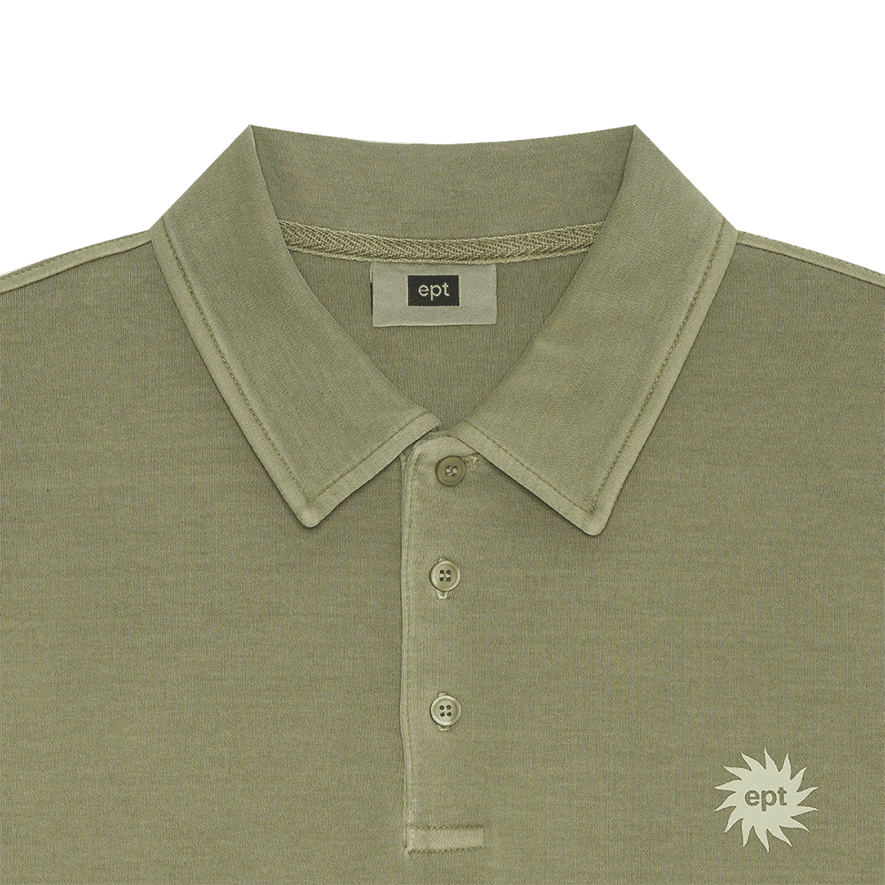 Sel Pigment Sun Logo Polo Tee (Olive)