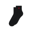 Small Heart Socks (Black)