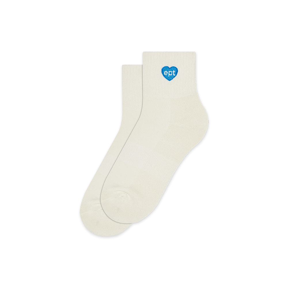 Small Heart Socks (Cream)