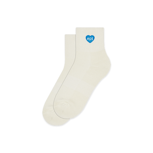 Small Heart Socks (Cream)
