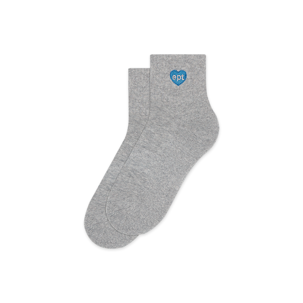 Small Heart Socks (Melange)