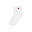 Small Heart Socks (White)