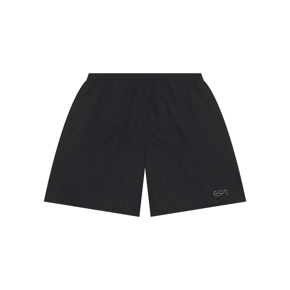 Studded Nylon Shorts (Black)