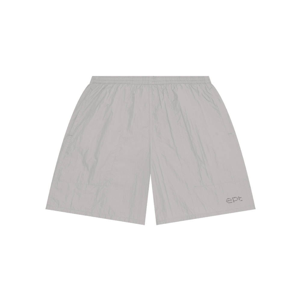 Studded Nylon Shorts (L/Grey)