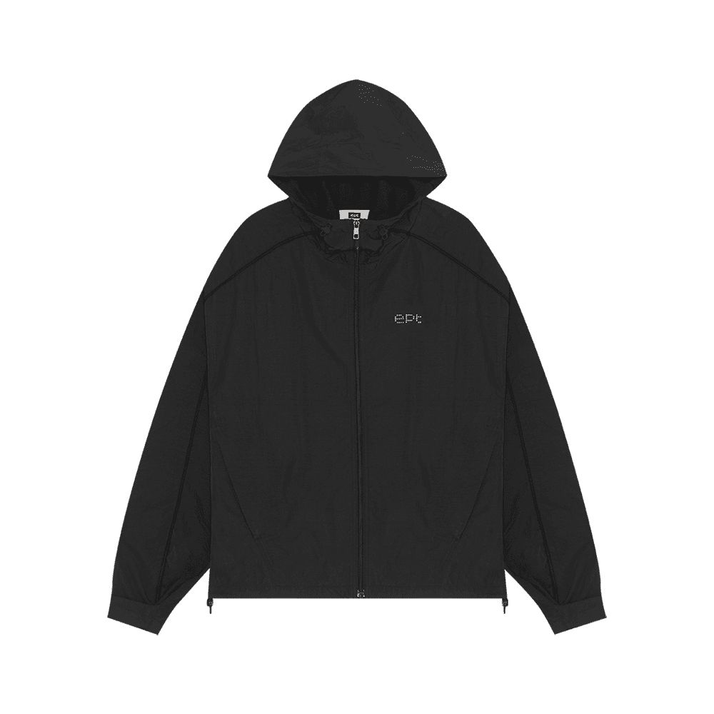 Studded Windbreaker (Black)