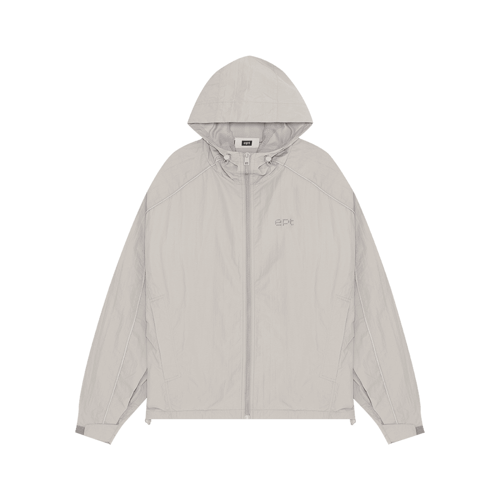 Studded Windbreaker (L/Grey)