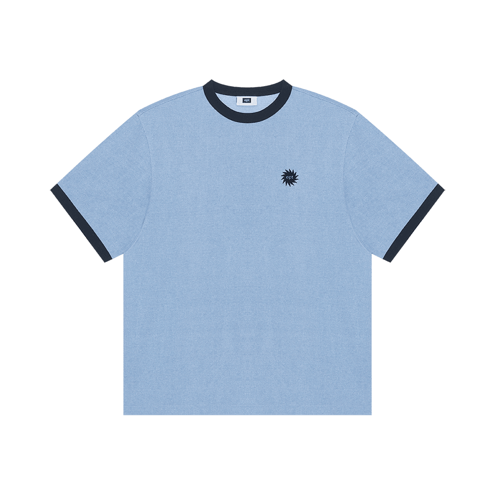 Sun Logo Ringer T-Shirt (H/Blue)