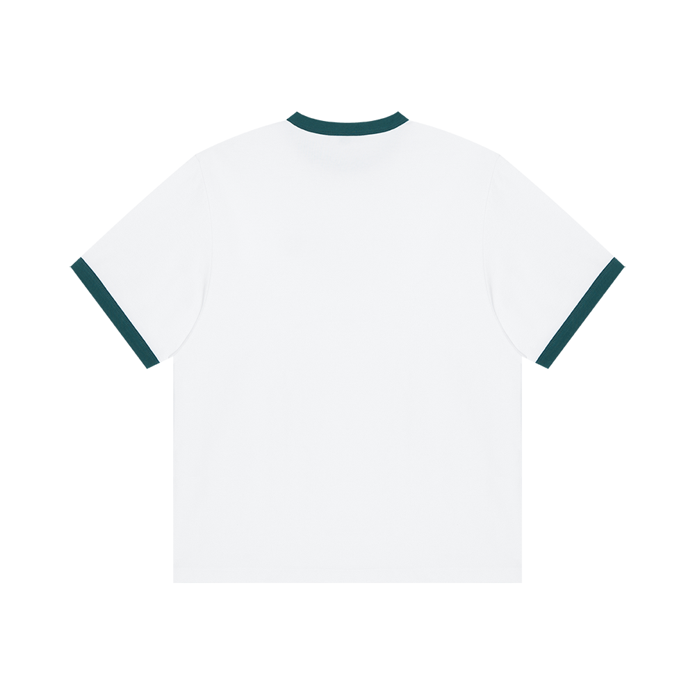 Sun Logo Ringer T-Shirt (White)
