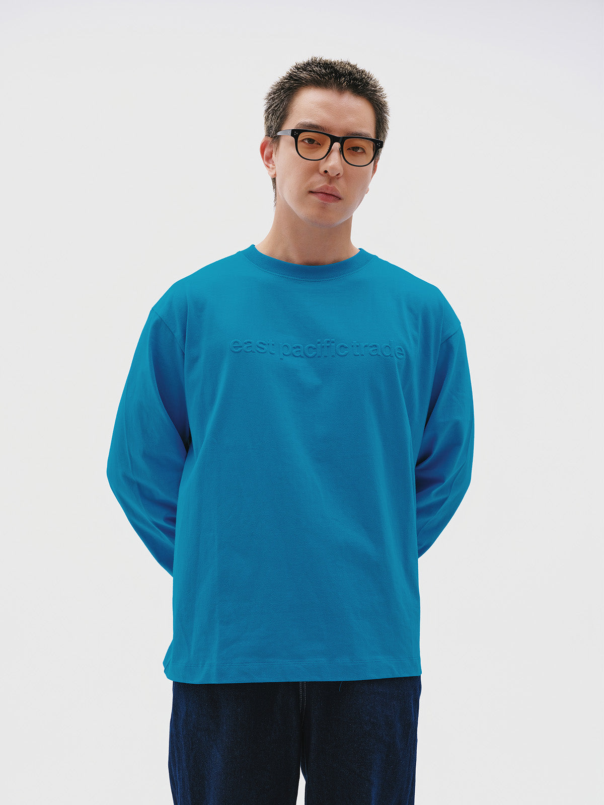 Embo Logo Long Sleeve (Aquablue)