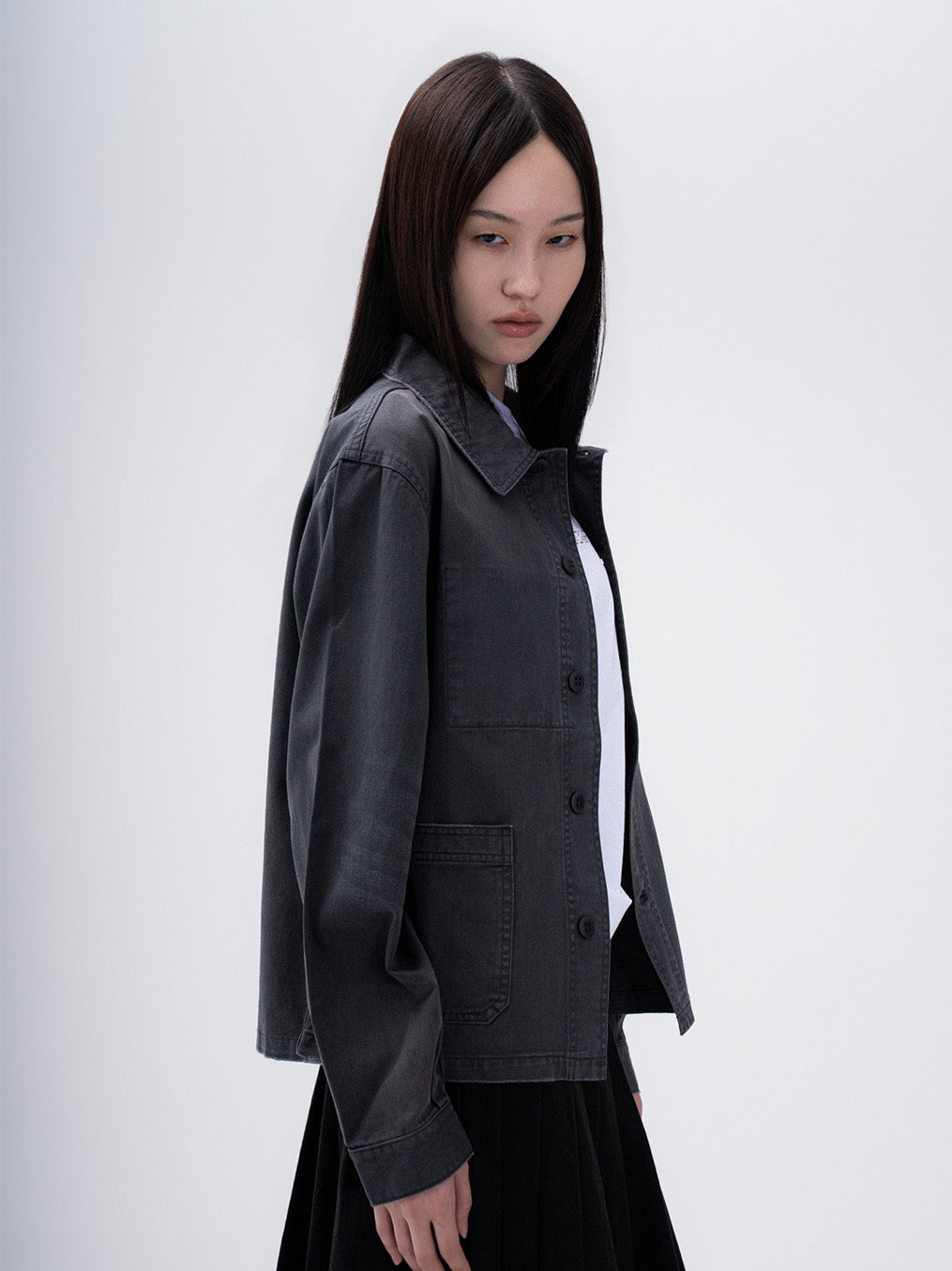 French Work Jacket (Charcoal)