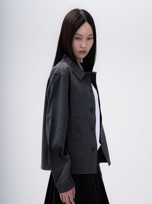 French Work Jacket (Charcoal)