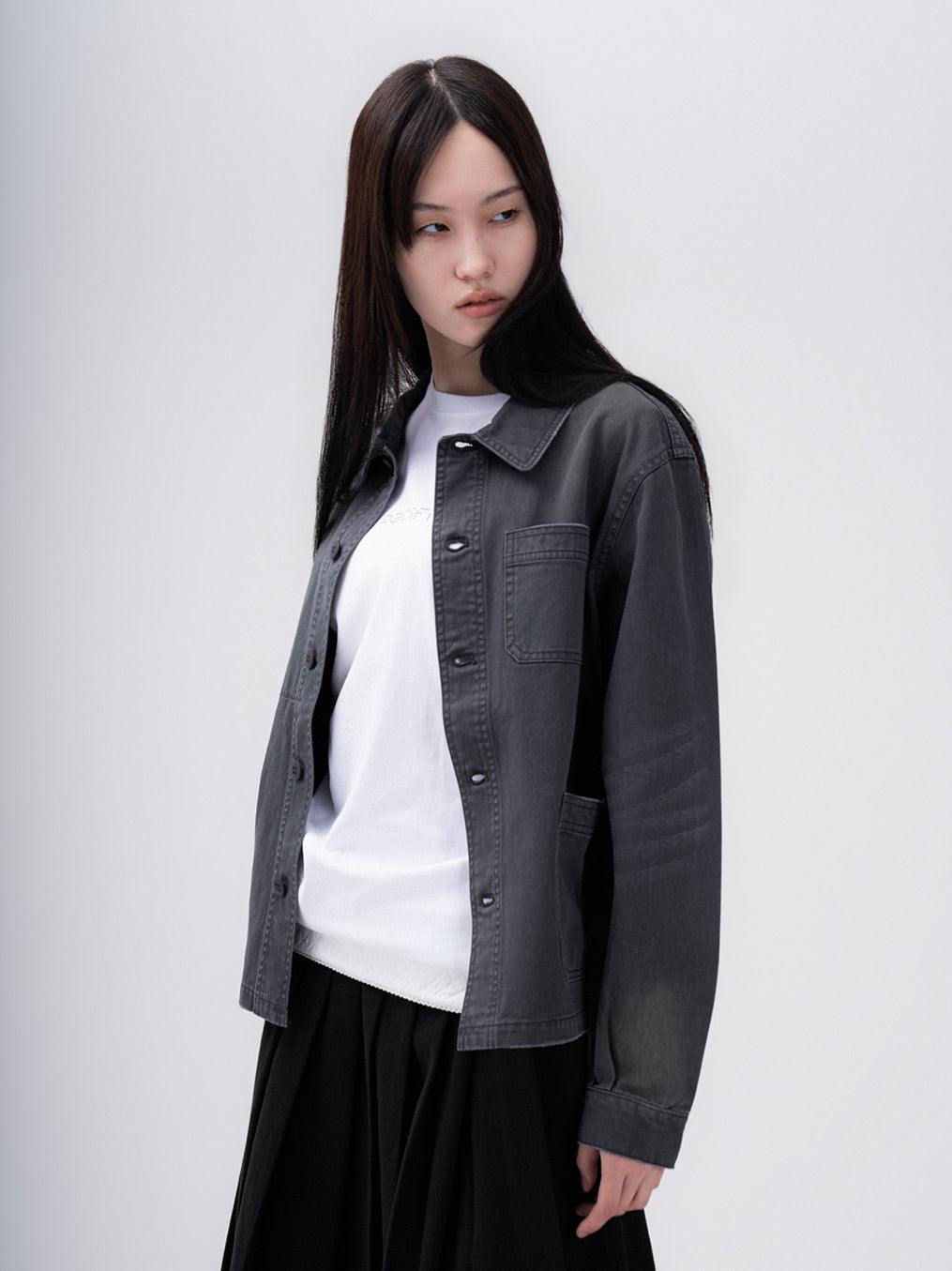 French Work Jacket (Charcoal)