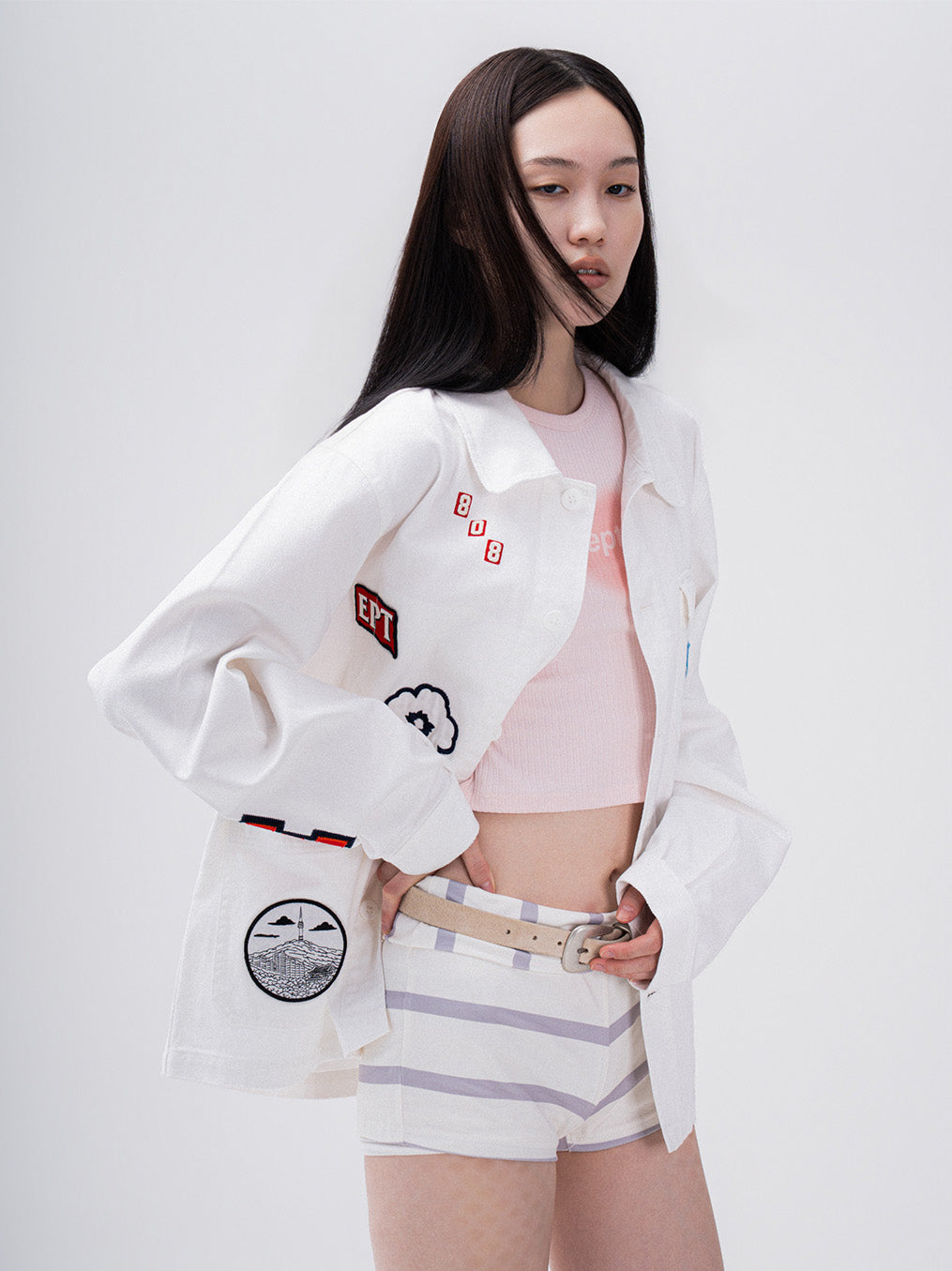 French Work Jacket (Ivory)