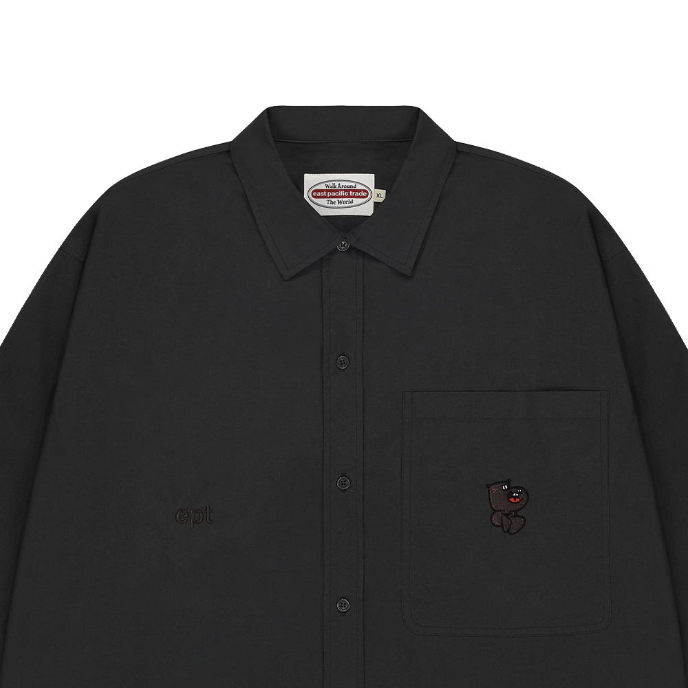 Hector Big Pocket Shirt (Charcoal)