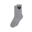 Heart Long Crew Socks (Melange)