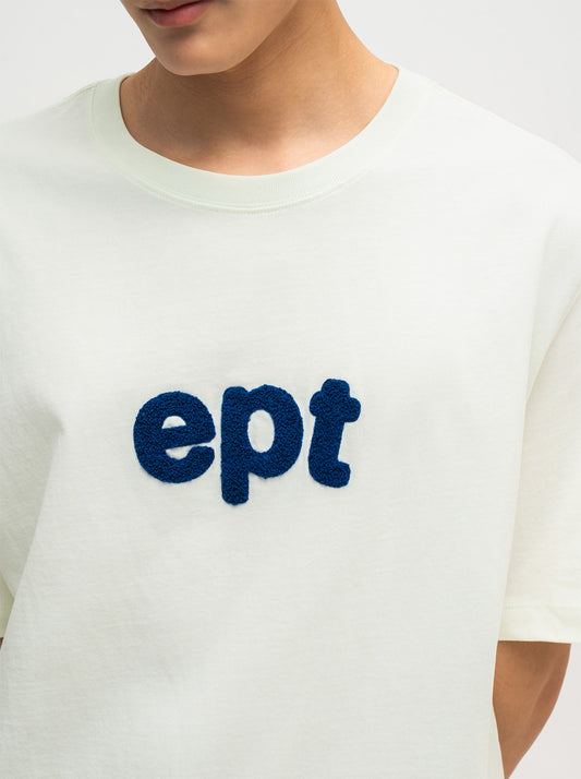 Heavy Stitch Logo T-Shirt (Cream)