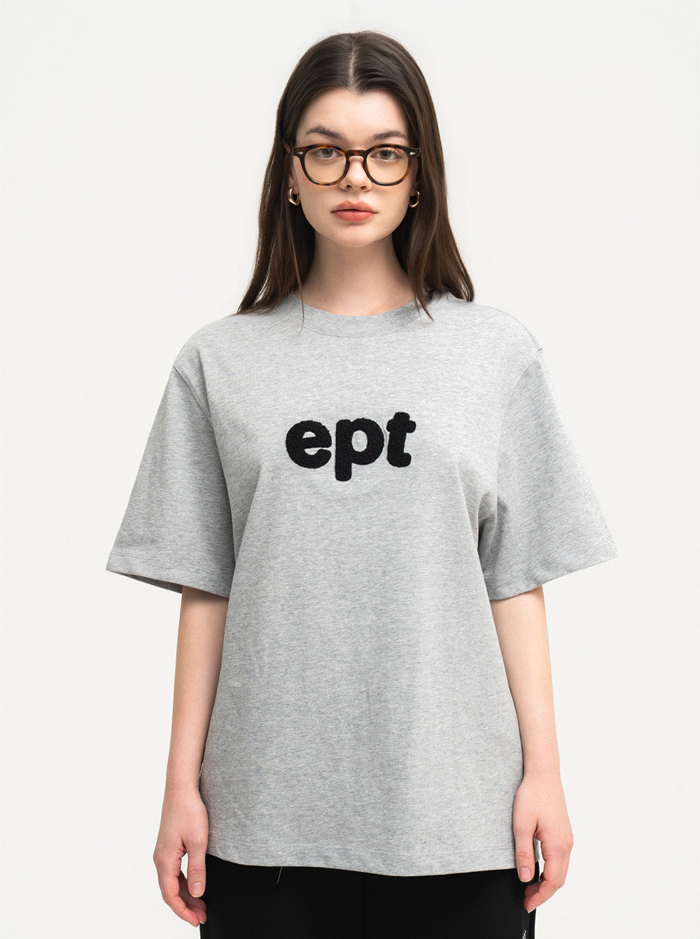 Heavy Stitch Logo T-Shirt (H/Grey)