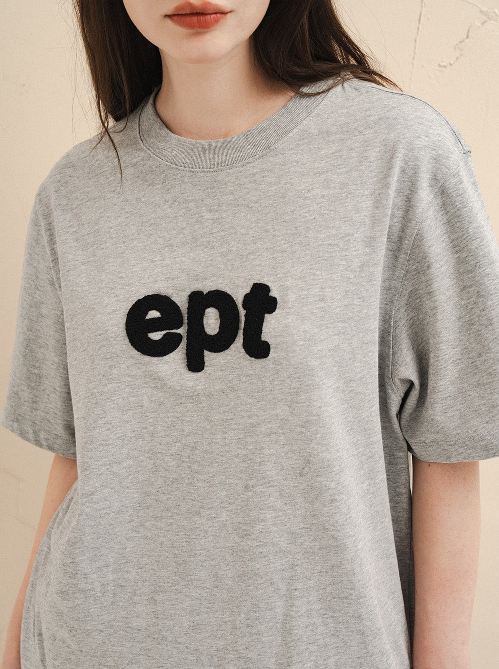 Heavy Stitch Logo T-Shirt (H/Grey)