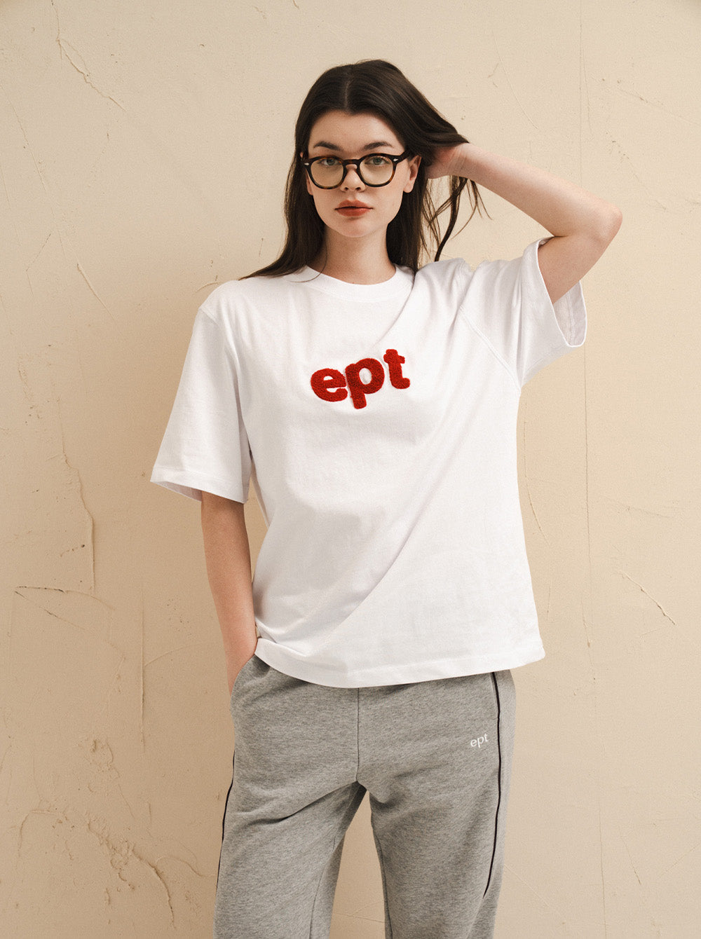 Heavy Stitch Logo T-Shirt (White)
