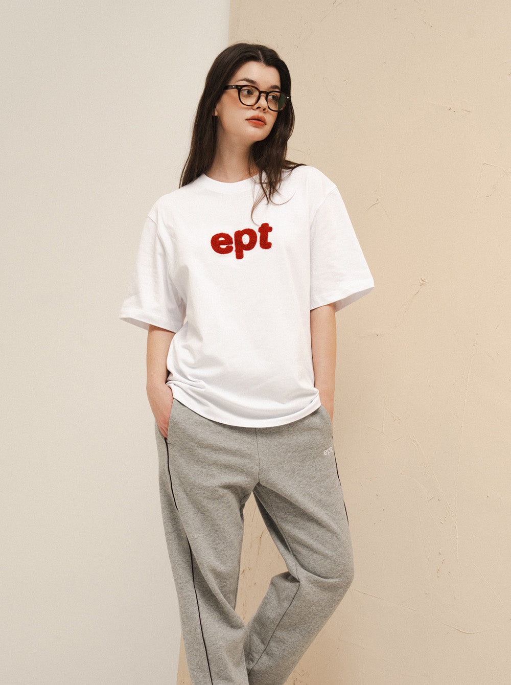 Heavy Stitch Logo T-Shirt (White)