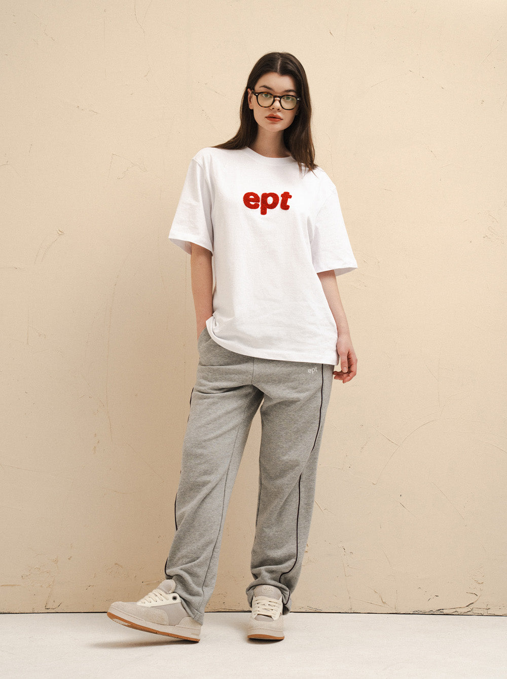 Heavy Stitch Logo T-Shirt (White)