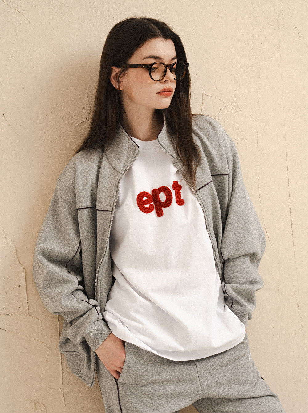 Heavy Stitch Logo T-Shirt (White)