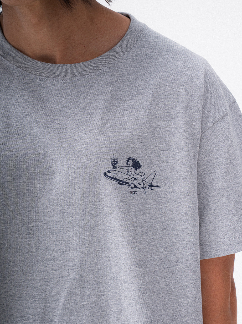 Iced Americano T-Shirt (H/Grey)