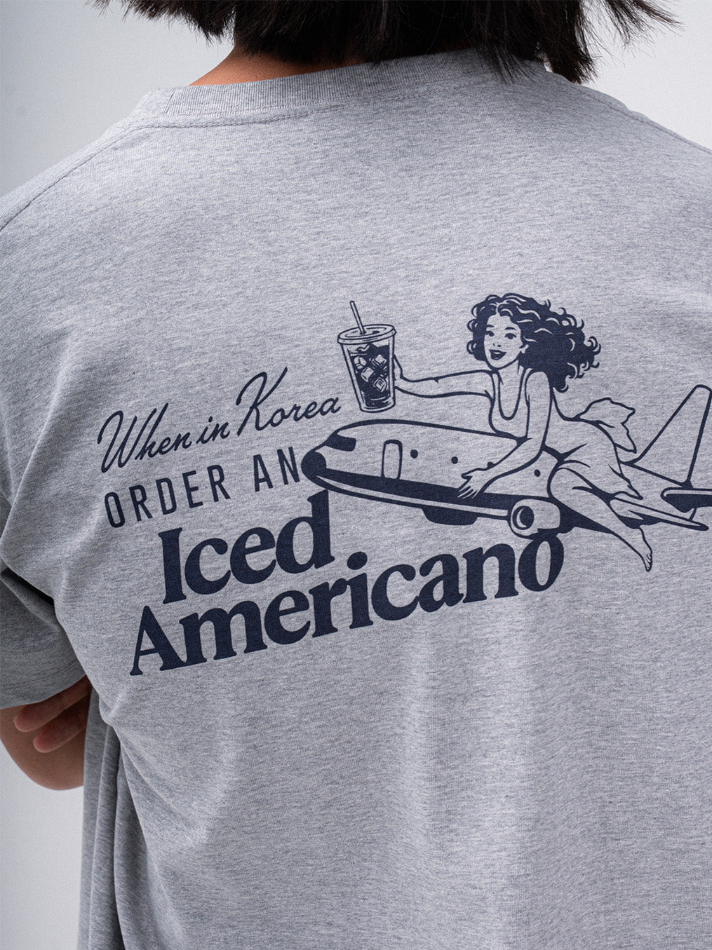 Iced Americano T-Shirt (H/Grey)
