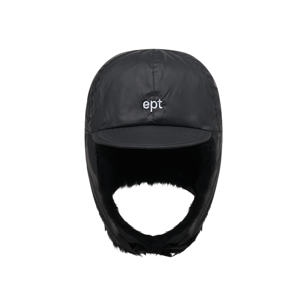 Logo Trapper Hat (Black)