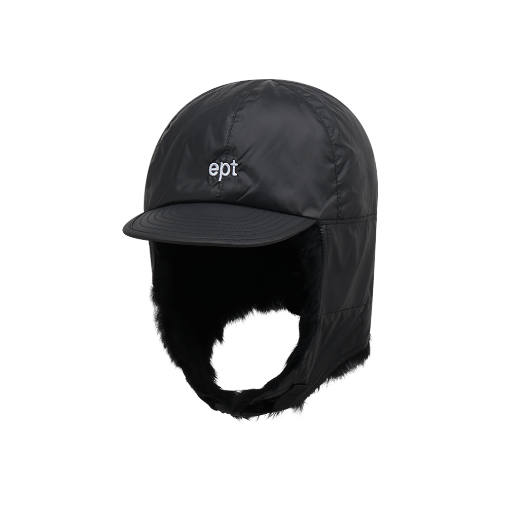 Logo Trapper Hat (Black)