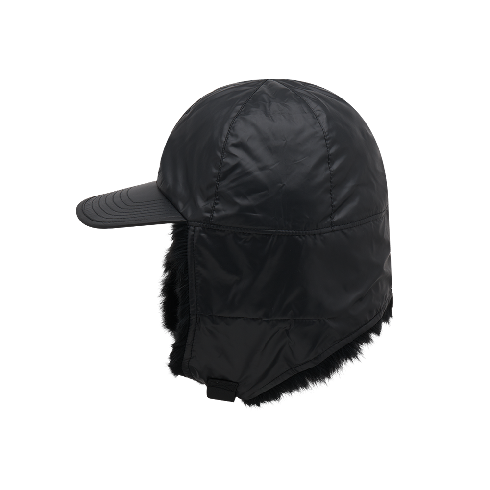 Logo Trapper Hat (Black)
