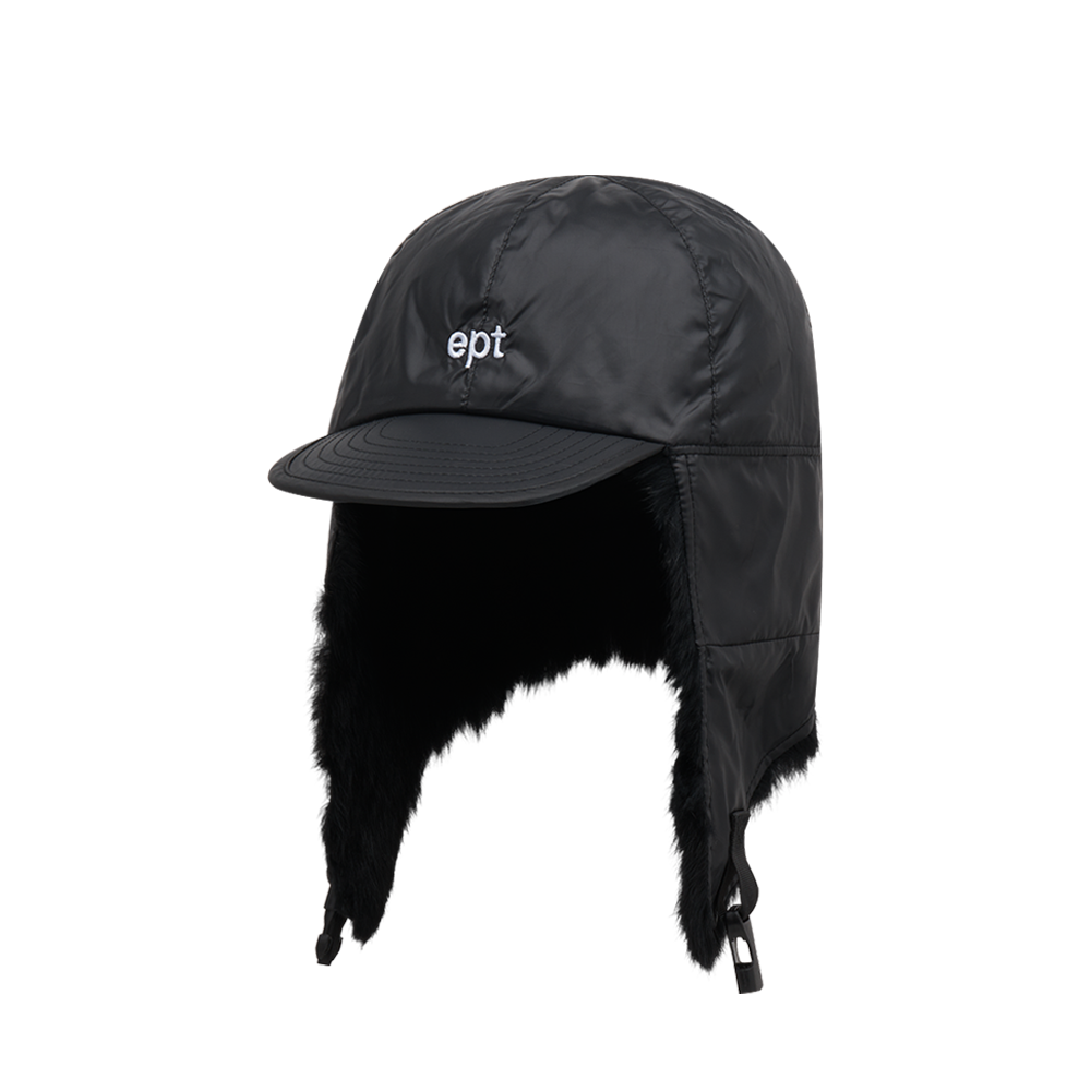 Logo Trapper Hat (Black)