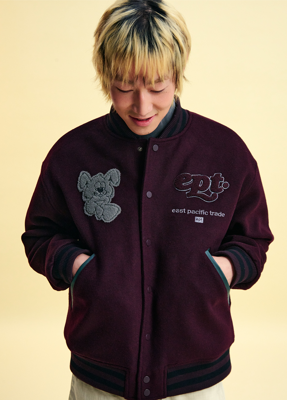 Nibble Varsity Jacket (Burgundy)