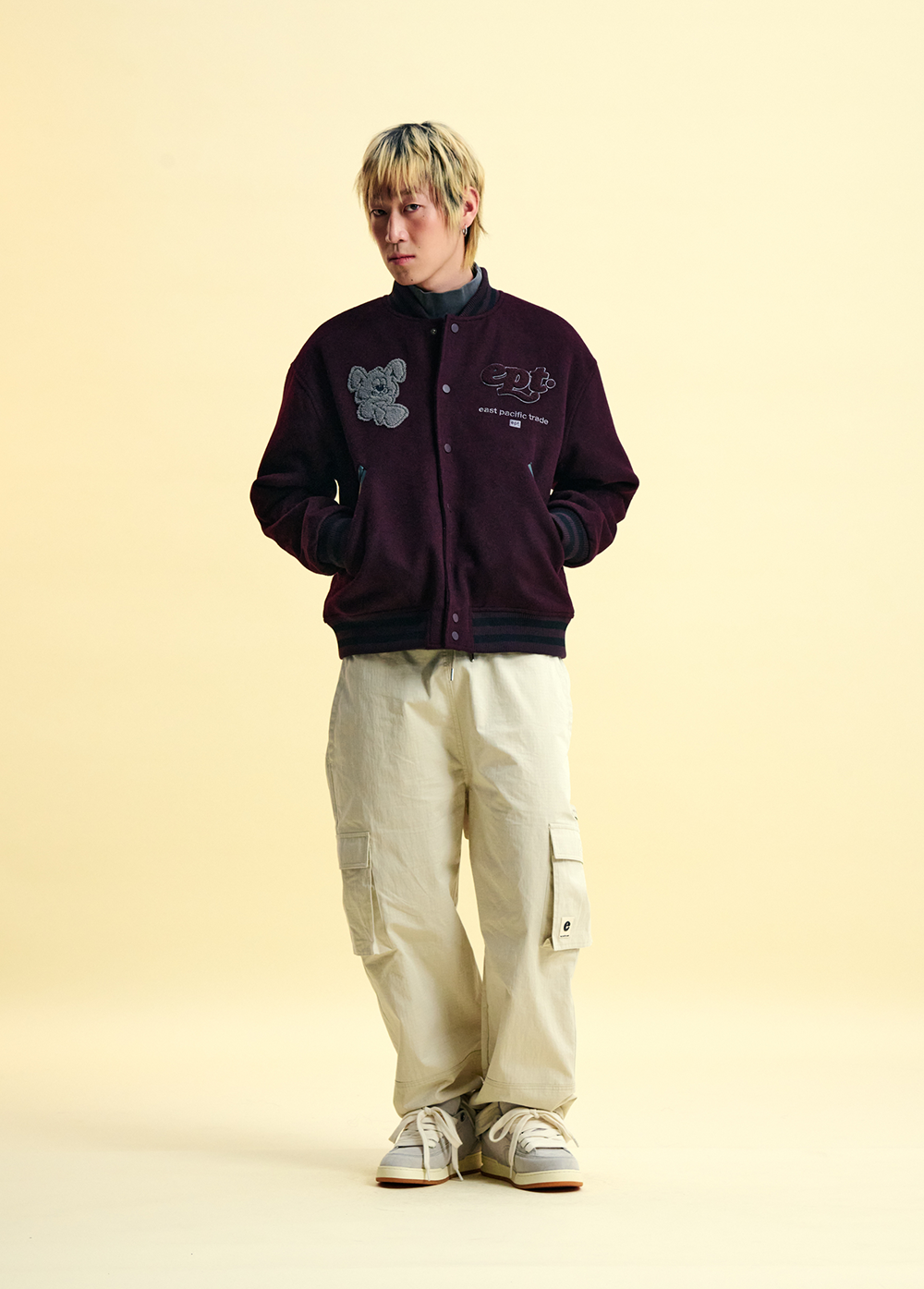 Nibble Varsity Jacket (Burgundy)