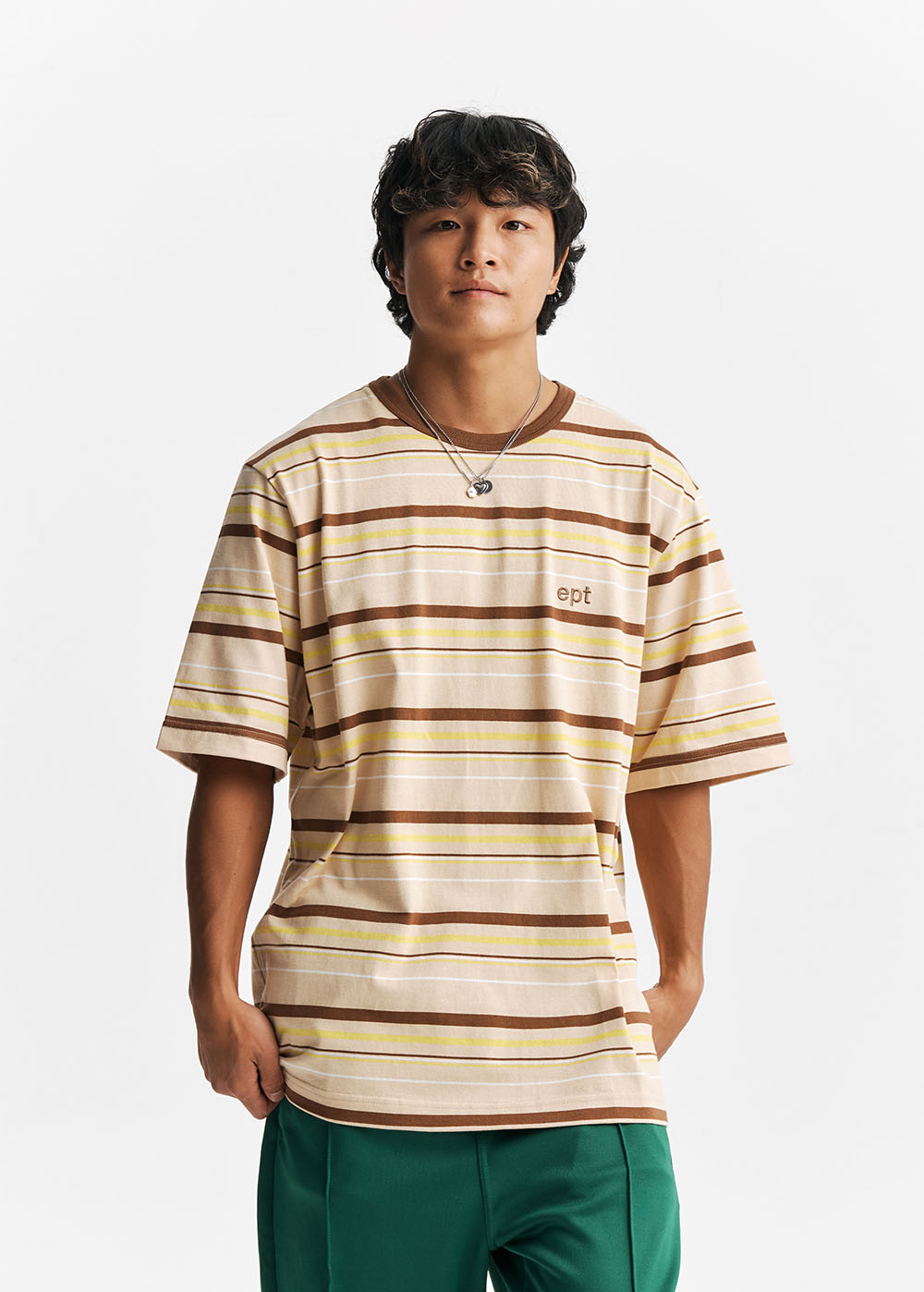 Striped T-Shirt (Beige)