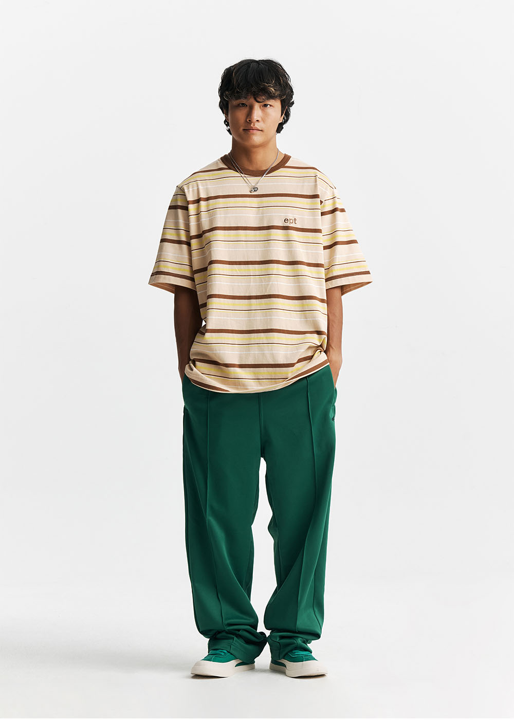 Striped T-Shirt (Beige)