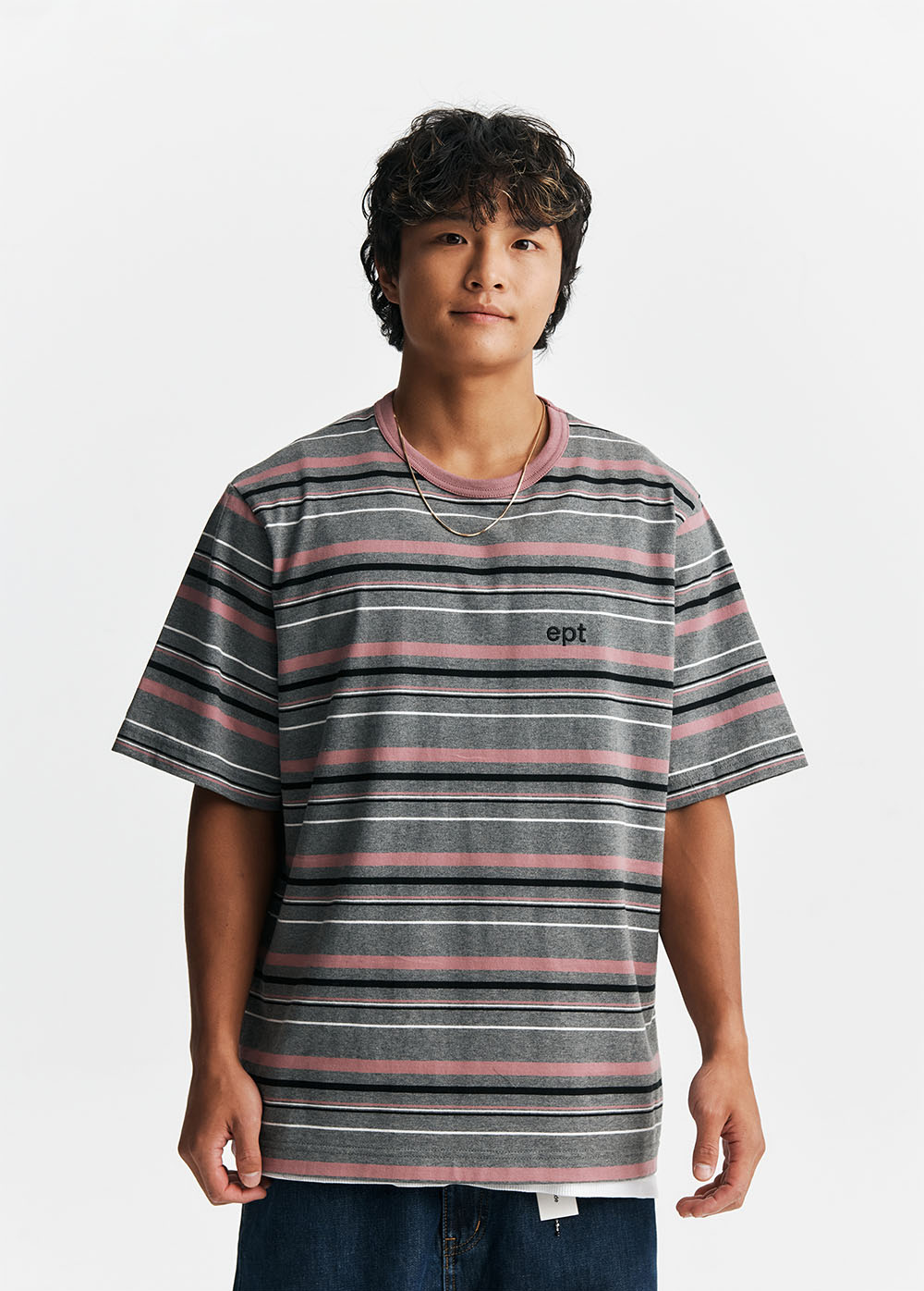 Striped T-Shirt (H/Grey)
