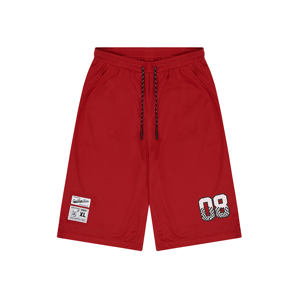 Mesh Half Pants (Red)