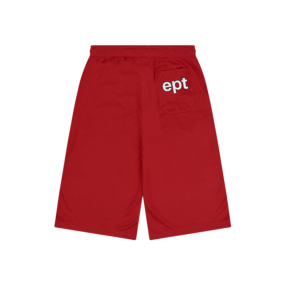 Mesh Half Pants (Red)