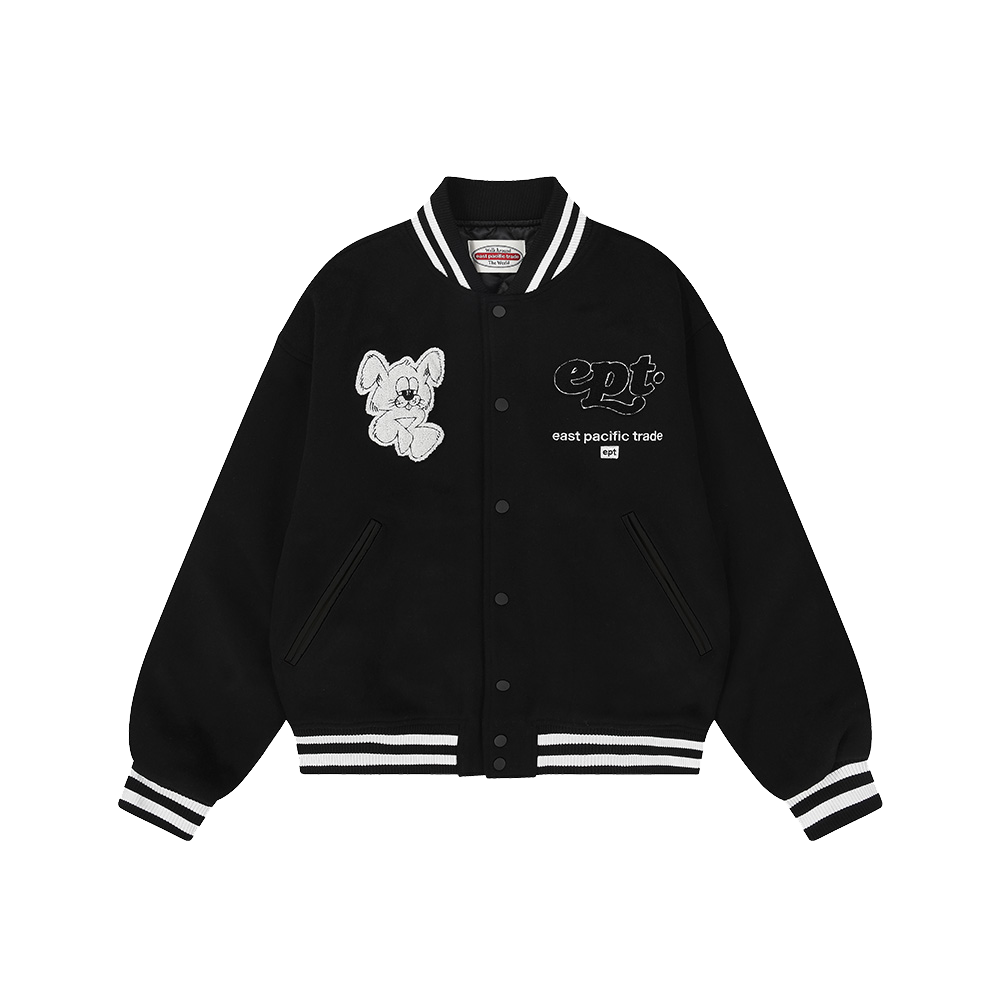 Nibble Varsity Jacket (Black)