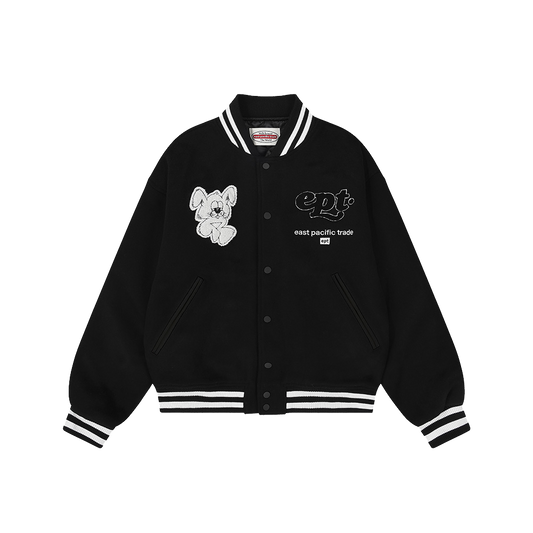 Nibble Varsity Jacket (Black)