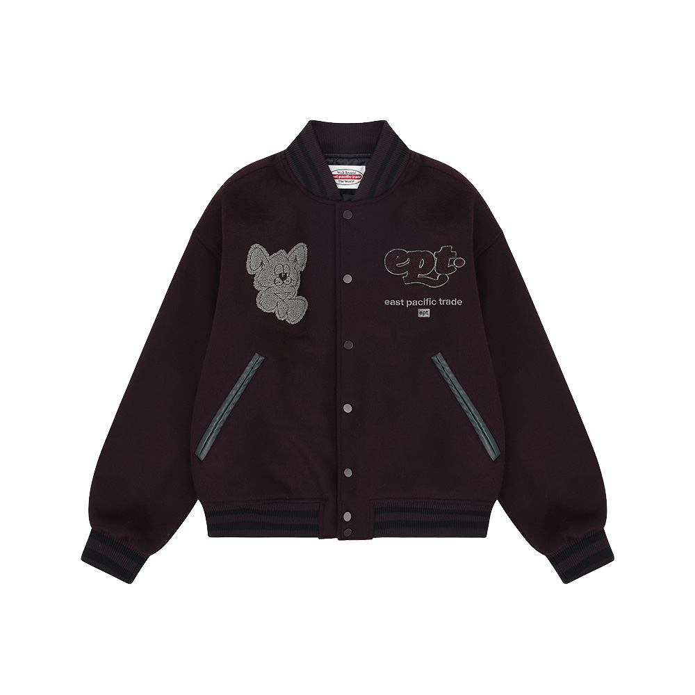 Nibble Varsity Jacket (Burgundy)