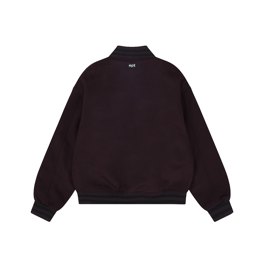 Nibble Varsity Jacket (Burgundy)