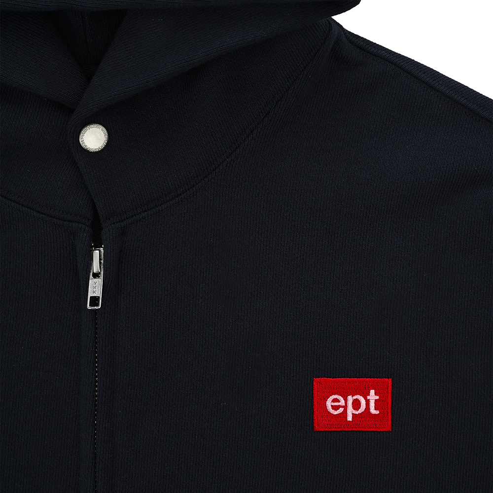 Nylon Mixed Hood Zipup (Navy/Khaki)