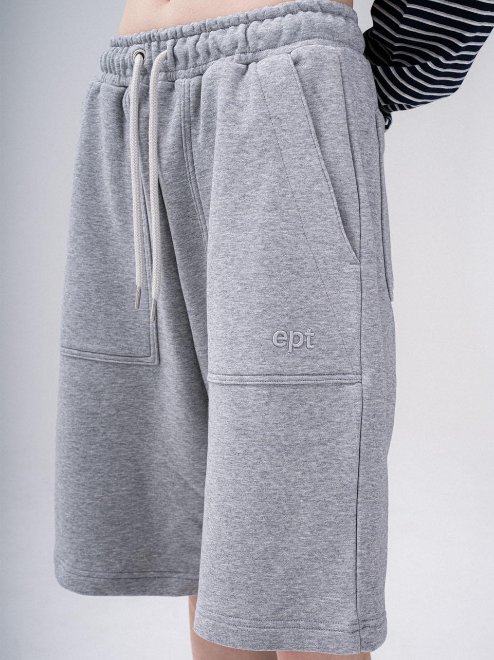 Out Pocket Sweat Half Pants (H/Grey)