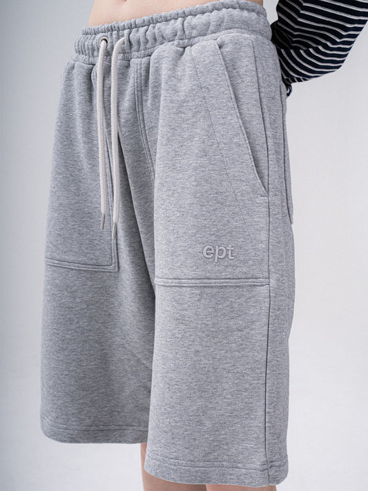 Out Pocket Sweat Half Pants (H/Grey)